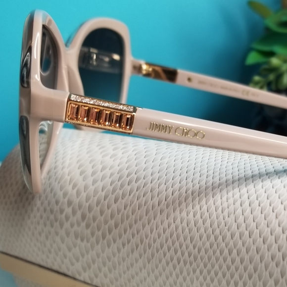 Jimmy Choo Sunglasses Bett/S Oversize Nude - Picture 9 of 13
